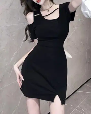 백 리본 원피스