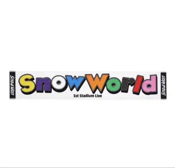 Snow World 머플러 타월 새상품 하자품