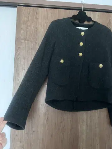 Zara 다크 그레이 숏 자켓