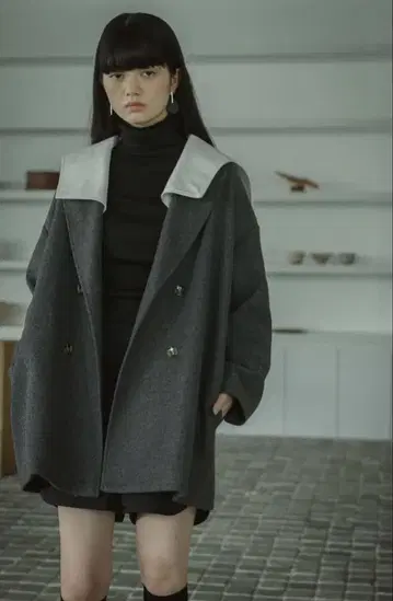 three four time 세일러 카라 코트