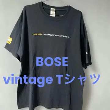 90s 빈티지 "BOSE" 프로모션 티 양면 프린트 기업