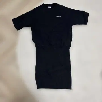 RVCA 블랙 미니 원피스 반팔
