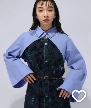 HARE 브로드 볼레로 와이드 슬리브 셔츠