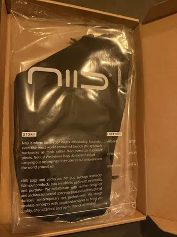 NIID FINO V 다기능 슬링 백 블랙 오른쪽 걸이