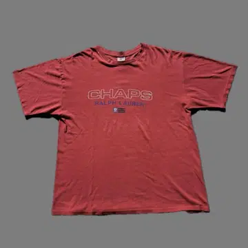 90s CHAPS Ralph Lauren L made in usa 빨간색