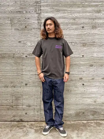 SD 헤비웨이트 스크립트 로고 T 블랙 XL