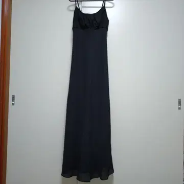 블랙 슬립 롱 드레스 S 사이즈