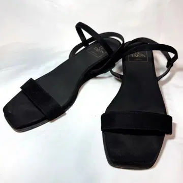 LE TALON 르 탈론 스트랩 샌들 웨지솔 블랙 LL
