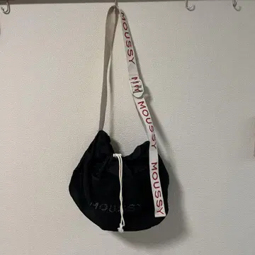 MOUSSY 메쉬 숄더백 블랙