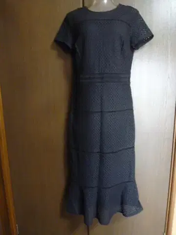 바나나 리퍼블릭 반팔 롱 원피스 4 블랙 레이스