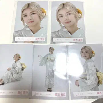 사쿠라자카46 후지요시 카린 2025 유카타 브로마이드 컴프, 요리 세트