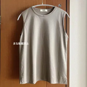 ebure 코튼 슬리브리스 티셔츠 탑
