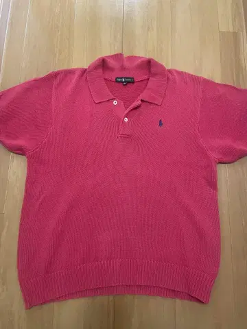 90s' Ralph Lauren 랄프 로렌 빨간색 니트 티셔츠