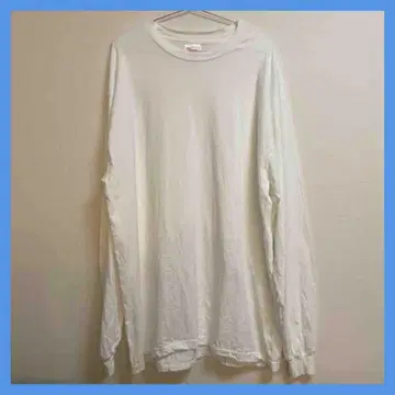 90's Hanes 헤인즈 Beefy-T 무지 롱 T USA제 XL