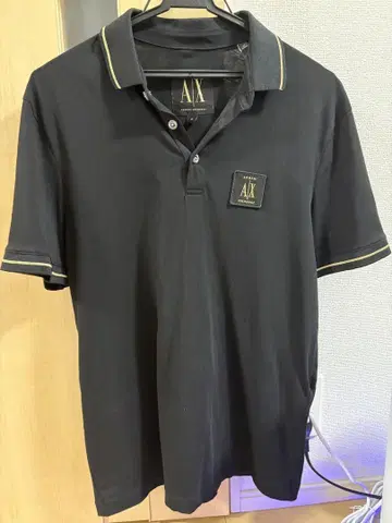 Armani Exchange 블랙 피케 셔츠 S 사이즈