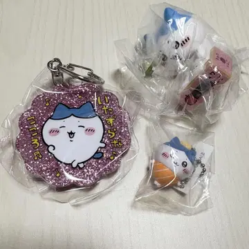 치이카와 (먼작귀) 라메 아크릴 키링 4개 하치와레 세트