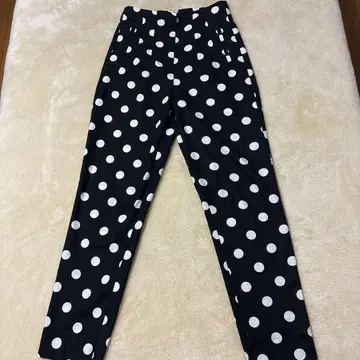 ZARA 자라 도트 무늬 린넨 팬츠