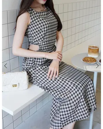 POMME 찰름 사이드 리본 원피스