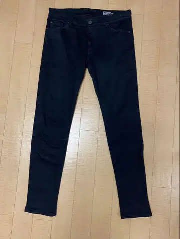 PT TORINO 블랙 스트레이트 데님