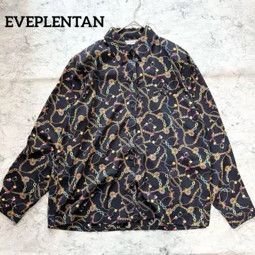 EVEPLENTAN] 빈티지 체인 패턴 올 패턴 시어 셔츠 개성 화려한