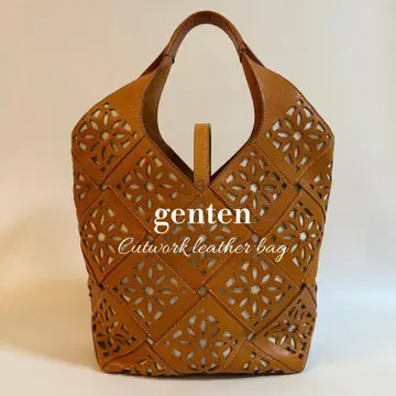 genten 겐텐 서스티나블 컷워크 오버사이즈 토트백