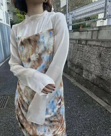 Ameri vintage MOYA NUANCE DRESS 오렌지