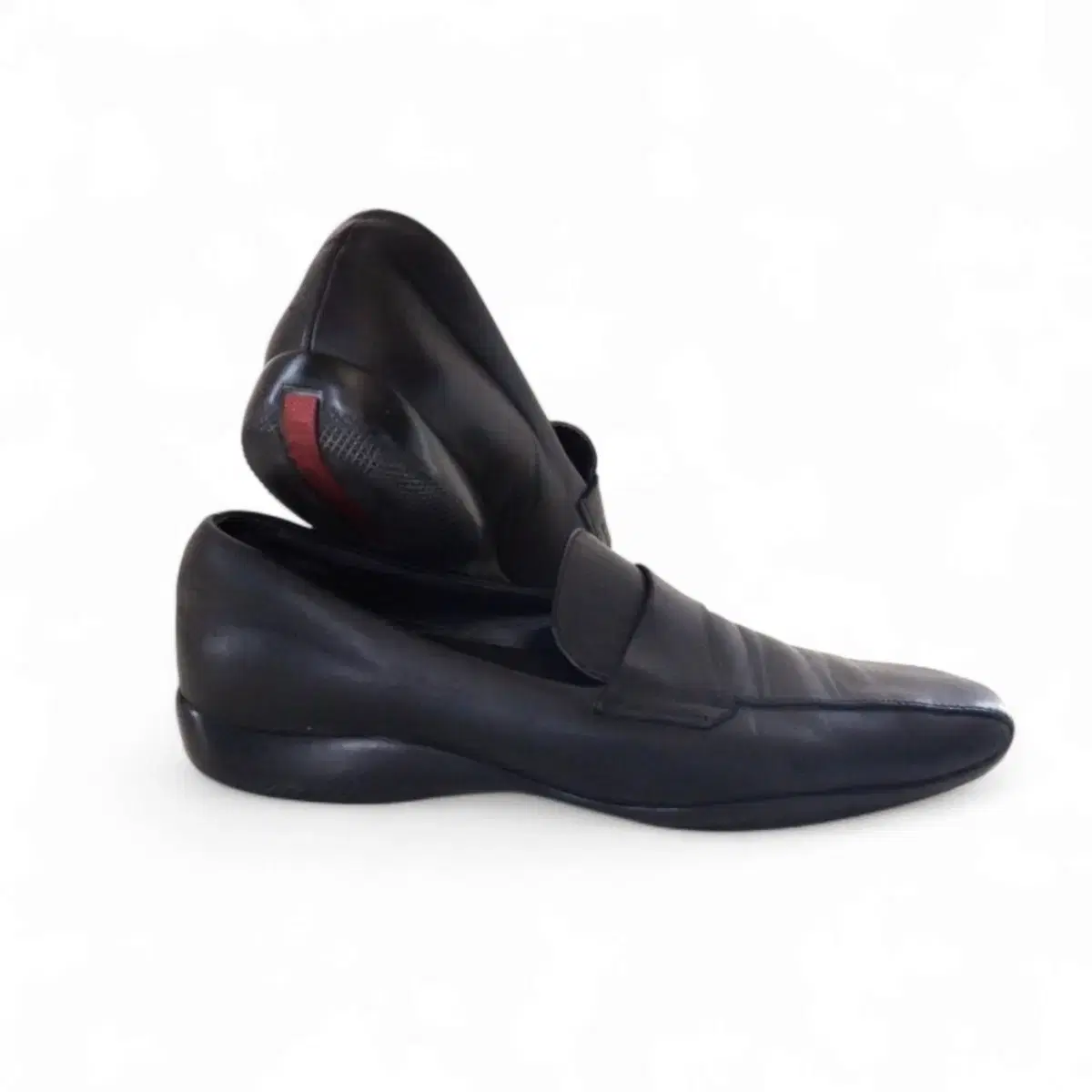 PRADA | 프라다 Prada Sport Leather Loafer Flat Shoes on