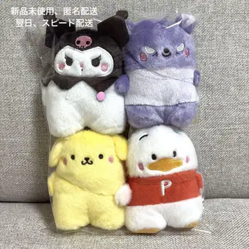 산리오 캐릭터즈 나란히 도미후렌즈 마스코트 4종 세트