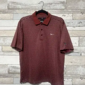 90s TIGER WOODS 나이키 체크 무늬 셔츠 S 사이즈