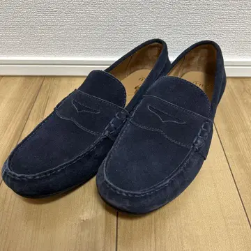 폴로 RALPH LAUREN 스웨이드 로퍼 네이비 약 31cm