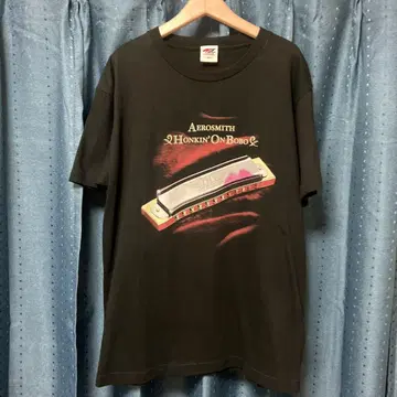 Aerosmith 밴 티셔츠 빈티지 2004 투어 티셔츠 L