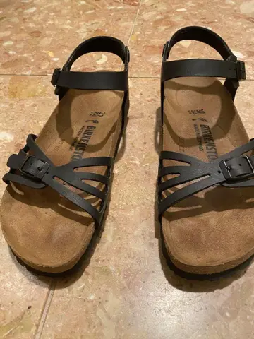 버켄스탁 블랙 컴포트 샌들 37