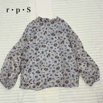RPS 꽃무늬 블라우스 페미닌 워셔블 고급스러운 플라워 프린트