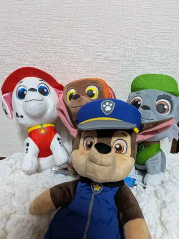 파우 패트롤 봉제 인형 4종 세트