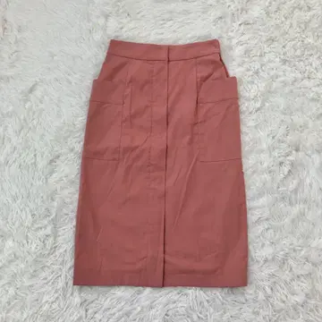 새상품급 더 버지니아 카고 스커트 타이트 더블 지퍼 허리밴딩 S