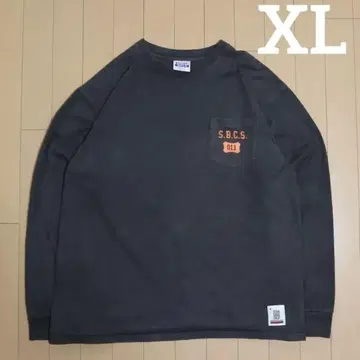 스탠다드 캘리포니아 스타카리 롱 T 블랙 페이드 양면 프린트 XL