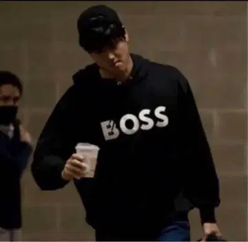 휴고보스 오타니 후드티 BOSS 블랙