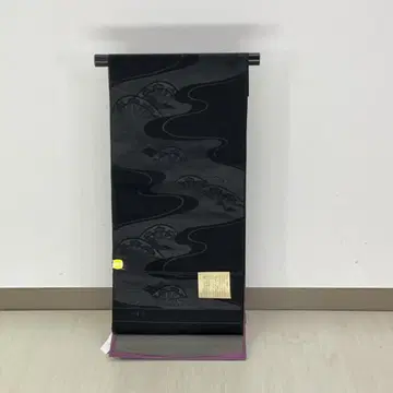 순수 실크 상복용 블랙 오비 겨울용 재봉 포함 새상품급