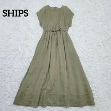 SHIPS 쉽스 텔레데란드로스트 원피스 맥시 길이 린넨 린넨