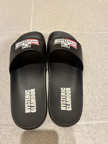 히스테릭 글래머 비치 샌들 블랙