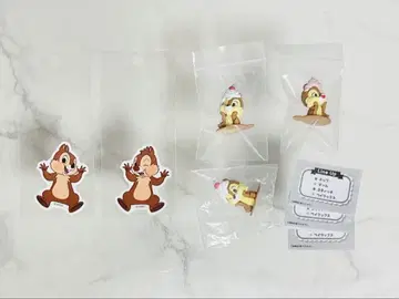 칩과 데일 가챠 마스코트 디즈니 스토어 스티커 세트