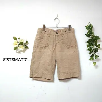 SISTEMATIC 숏 팬츠 린넨 100% M 캐주얼