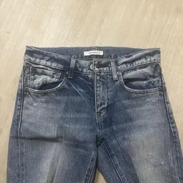 MOUSSY 데미지 블루 데님