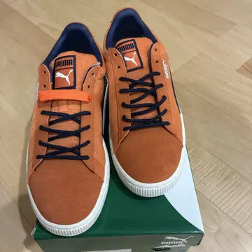 Puma 스웨이드 스니커즈 오렌지