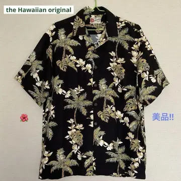 The Hawaiian Original 알로하 셔츠 L 사이즈 블랙 계열