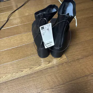 지유 블랙 오픈토 부츠 L 사이즈