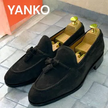 컨디션 최상 YANKO 스웨이드 태슬 로퍼 브라운 스틸 캡