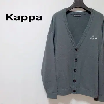Kappa 유니섹스 스테디셀러 인기 자수 오버 사이즈 루즈 가디건