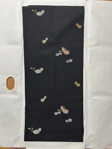 나고야 오비 효탄 순수 실크 새상품급
