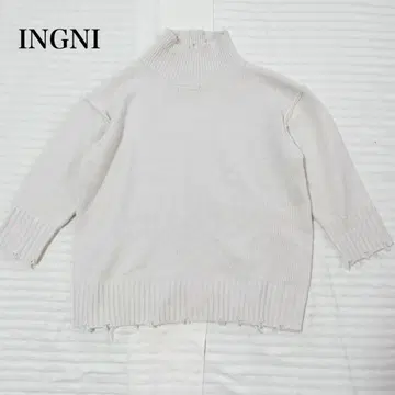잉그 터틀넥 탑 하이넥 니트 스웨터 캐주얼 세탁 가능